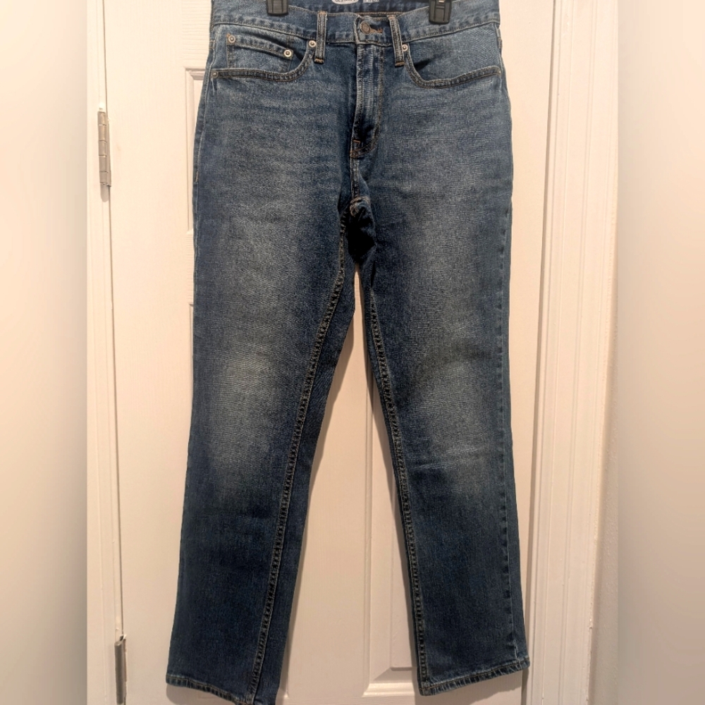 Old Navy Flex Straight Fit Blue Denim Jeans